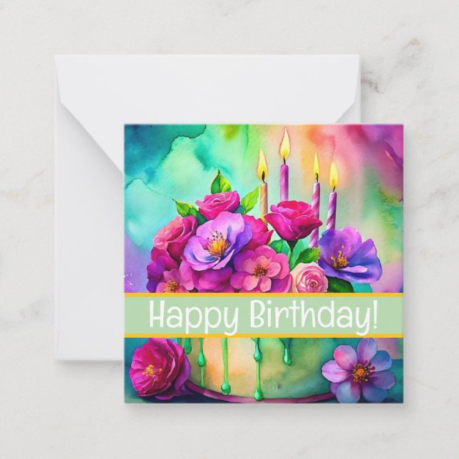 Felizes cartões de aniversário, fofinho, estoques! (Frente)