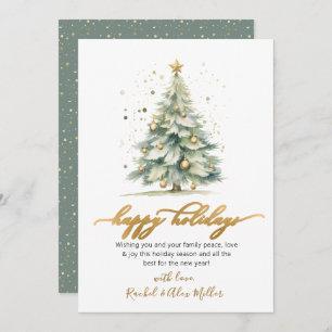 Felizes Feriados Sem Cartões De Árvore De Natal