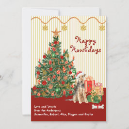 Felizes Feriados Welsh Terrier Tree Presente
