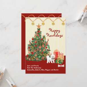 Felizes Férias Bichon Frise Natal