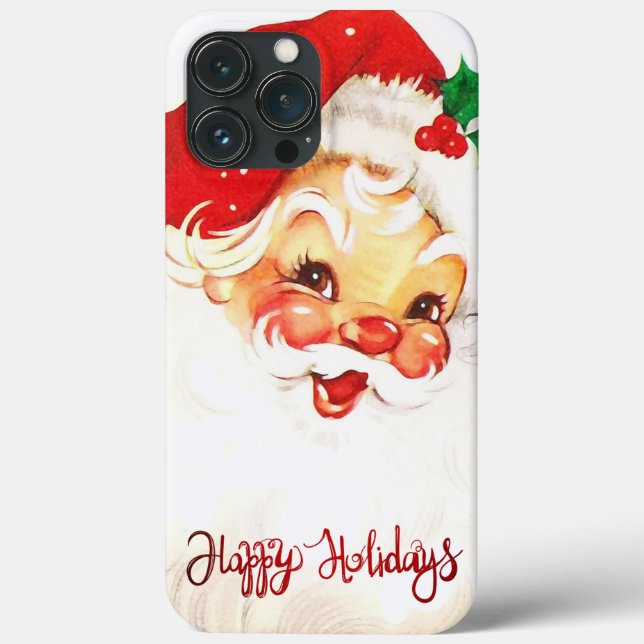 Felizes Festas, Papai Noel Retrô  (Verso)