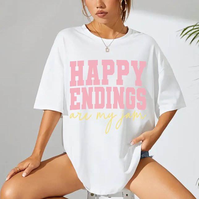 Felizes Fins São Minha Camisa De Pressão - Dom Do  (happy endings shirt, happy endings sweatshirt, bookish shirt, bookish sweatshirt, book lover shirt)