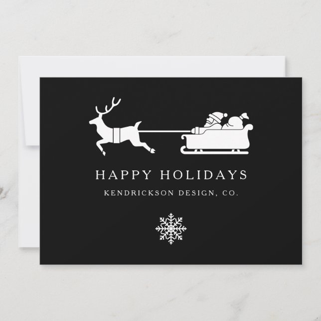 FELIZES HOLIDAYS SANTA CLAUS Negócios Corporativos (Frente)