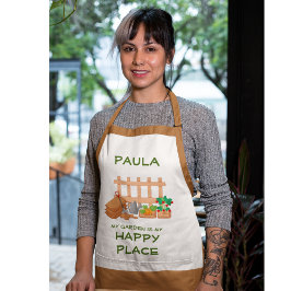 Felizes jardineiros Apron