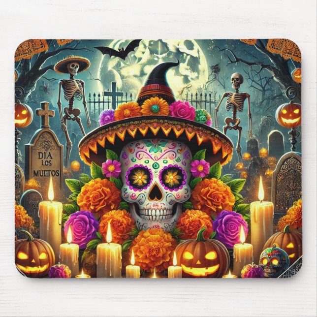 Felizes Mouse Pads de Halloween  (Frente)