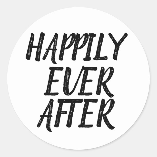 FELIZMENTE PARA SEMPRE ADESIVOS DE CASAMENTO (Frente)