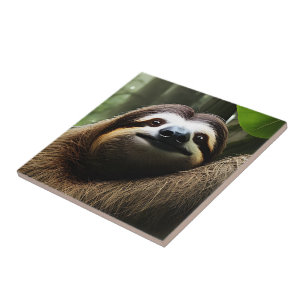 Felpudo castanho Lama, bloco de fotos