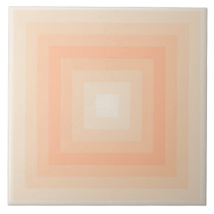 Felpudo Pristine Peach Quadrado Azulejo Cerâmico