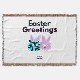 Felpudos de coelho jogam cobertor