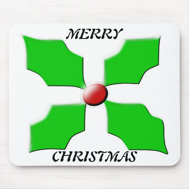 Felry Christmas Holly Mousepad (Frente)