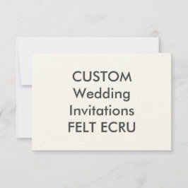 FELT ECRU 110lb 6,25" x Convites de casamento de 4