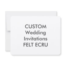 FELT ECRU 110lb Convites para Casamento de 5,5" x 