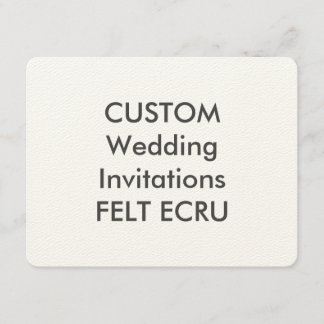 FELT ECRU 110lb Convites para Casamento de 5,5" x 