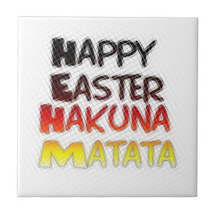 Felz pascoa Abençoado Hakuna Matata Holiday
