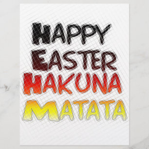 Felz pascoa Abençoado Hakuna Matata Holiday