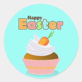Felz pascoa adesivo com cupcake