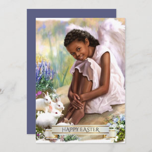 felz pascoa. Anjo Pequeno com Cartões Simples