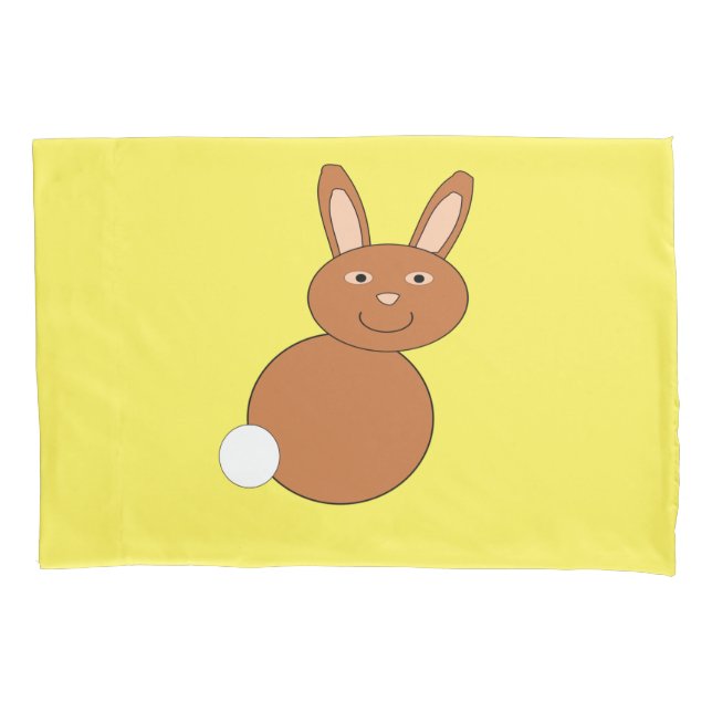 Felz pascoa Bunny Pillowcase (Frente)