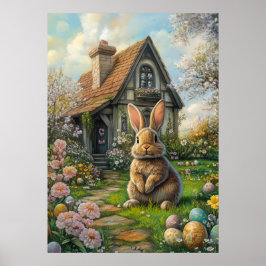 Felz pascoa Bunny Poster