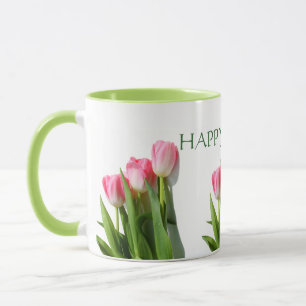 Felz pascoa! Caneca das tulipas