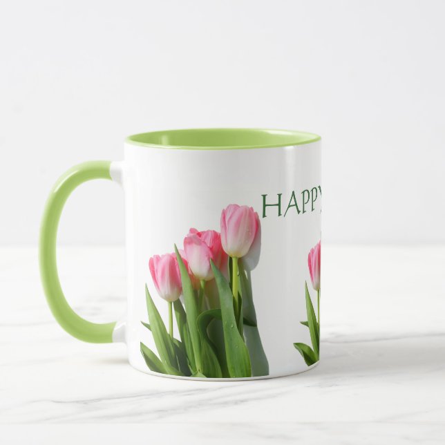 Felz pascoa! Caneca das tulipas (Esquerda)