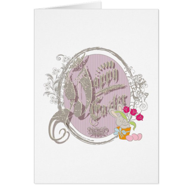 Felz pascoa - Cartão de Saudação (Frente)