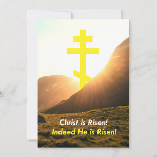 Felz pascoa! Cristo é Risen! Cartão de Festividade