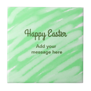 Felz pascoa de aquarela verde adiciona mensagem pa