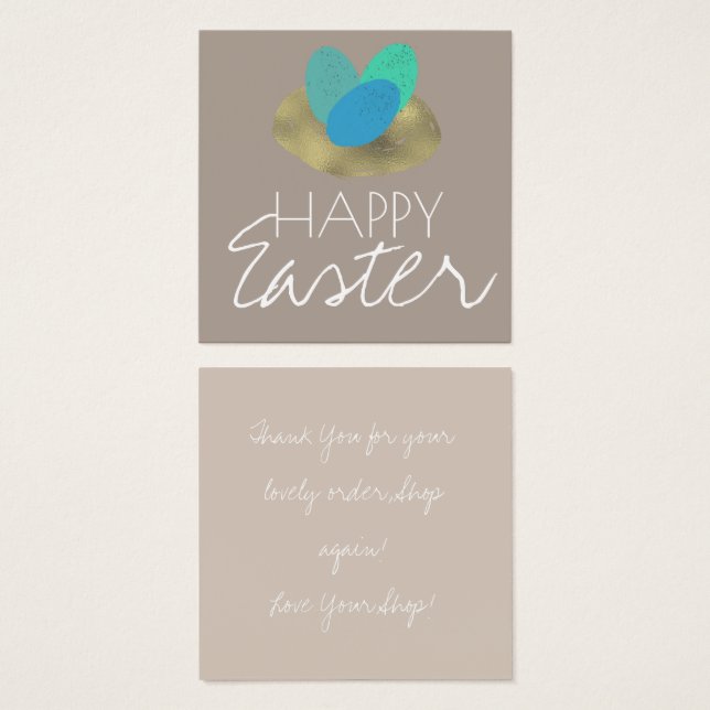 Felz pascoa Espetacular Páscoa De Ovo Obrigado (Frente & Verso)