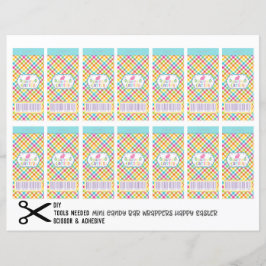 Felz pascoa Mini Candy Chocolate Bar Wrappers DIY