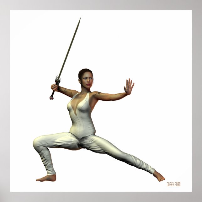 Female Warrior Impressão (Frente)