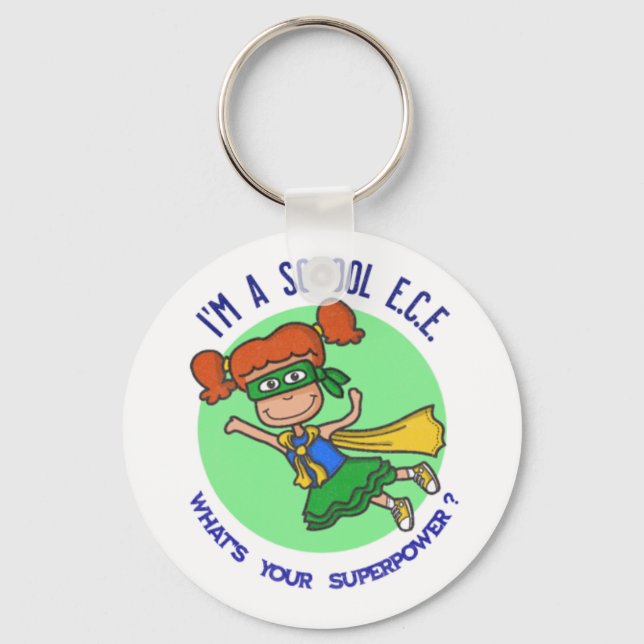 (fêmea) EDUCADOR INFANTIL chaveiro (Frente)