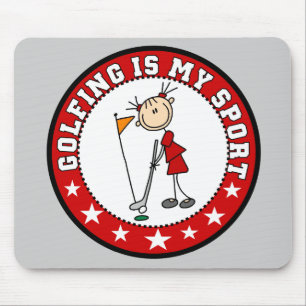 Fêmea que Golfing meu esporte Mousepad