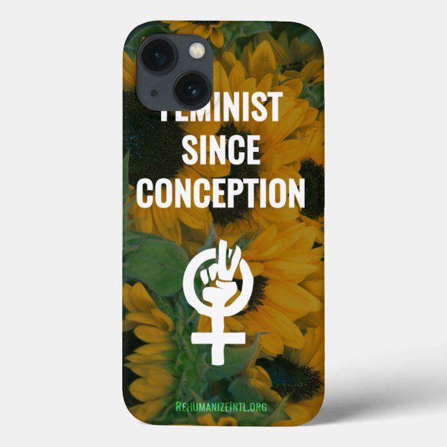 Feminista desde a capa de telefone da concepção (Verso)
