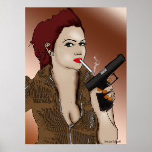 Femme Fatale - Fumante e Poster de Armas