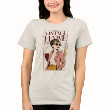 Femme Vintage Moda Feminina dos Anos 60 Gráfico