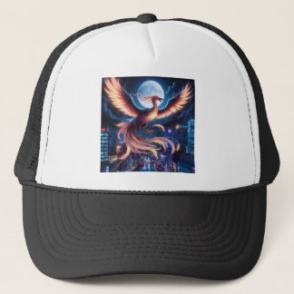 Fênix flamejante boné