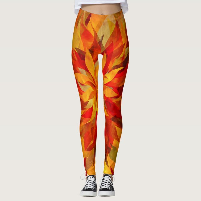 Fênix Flames Leggings (Frente)
