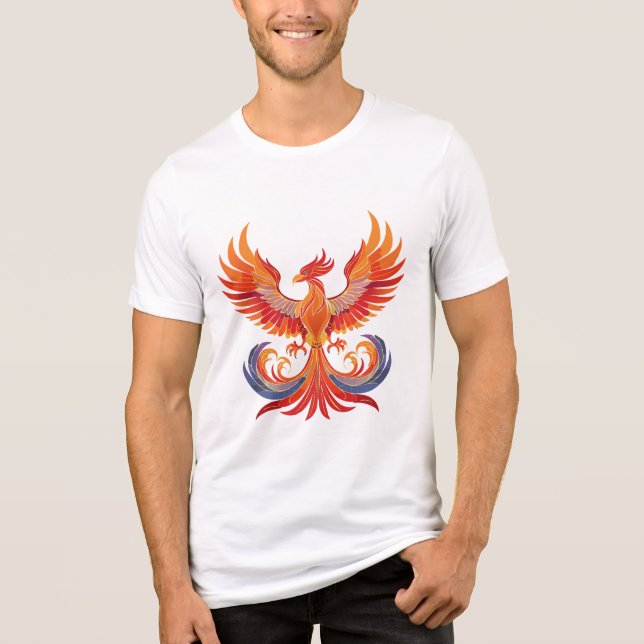 Fênix mitológica fantástica brilhante (Frente)