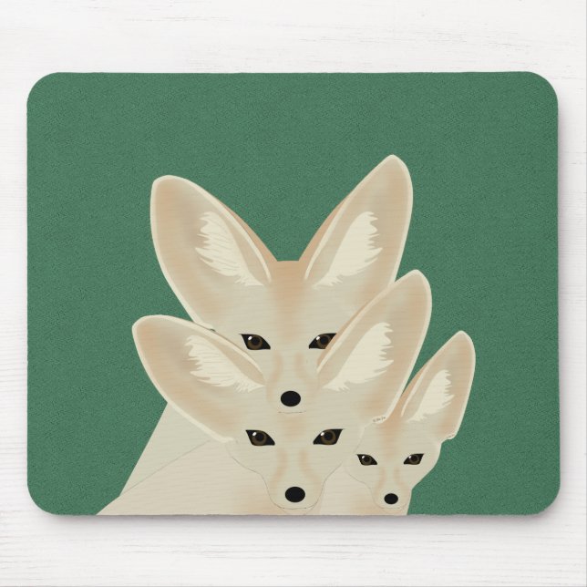 Fennec Foxes Mousepad (Frente)
