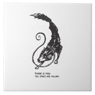 Fenrir Fenris é um cão livre mitologia viking nórd