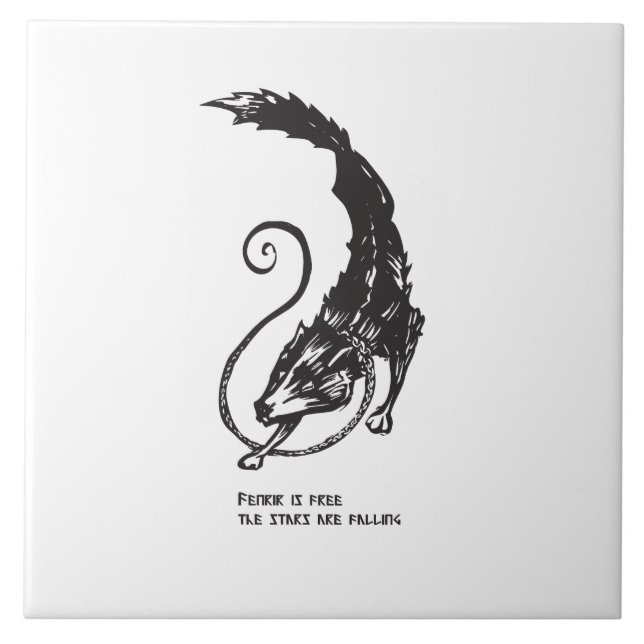 Fenrir Fenris é um cão livre que viaja a mitologia (Frente)