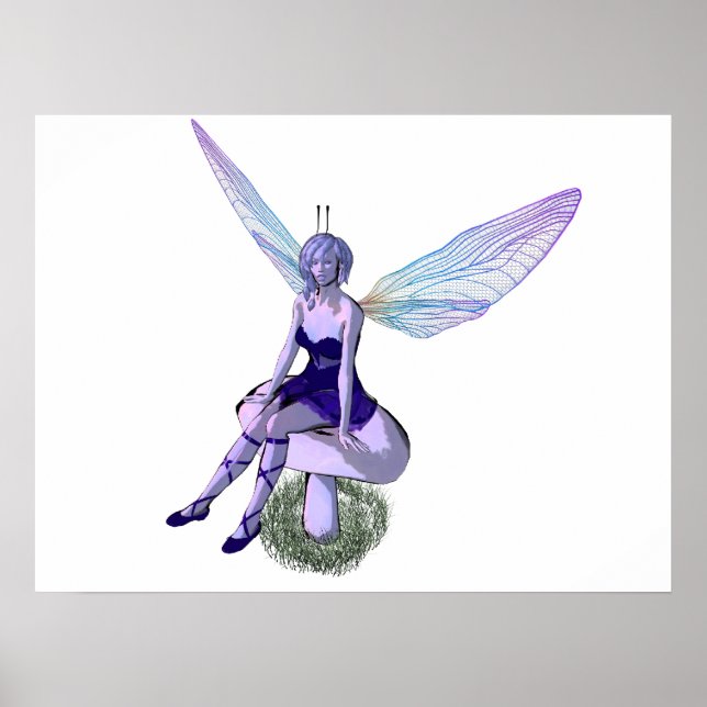 Fera alada com poster de cogumelo (Frente)