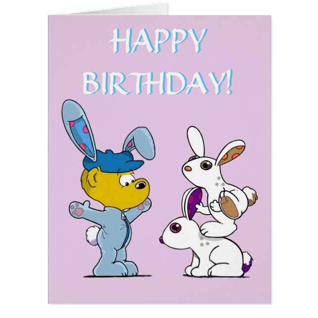 Ferald e o Cartão de Aniversário dos Bunnies (Frente)