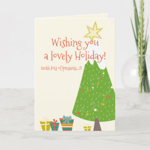 Feriado Adorável - Cartão de Natal Engraçado