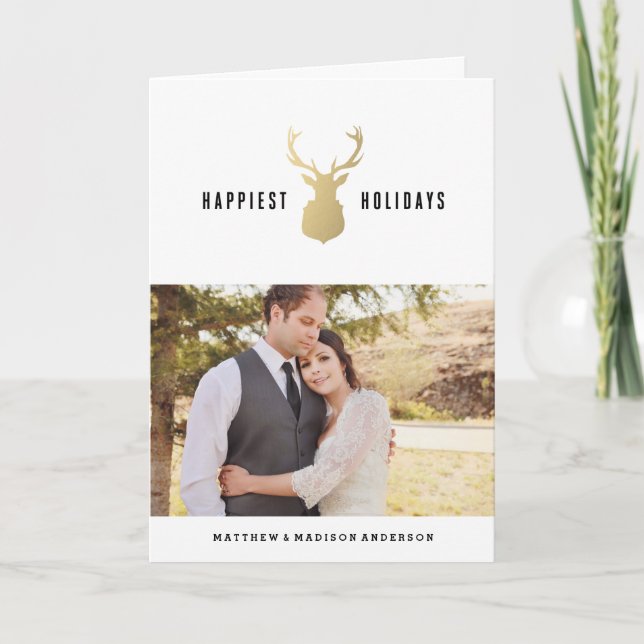 Feriado | Cartão de Saudação de Foto Feriado (Frente)