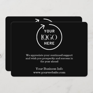 Feriado Comercial | Cartão Preto com Empresa Perso