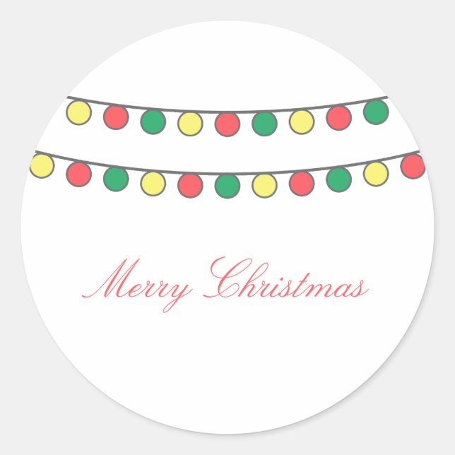 Feriado Corda de luzes adesivos (Frente)