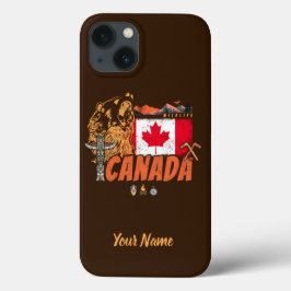 Feriado De Bandeira E Urso Grizzly No Canadá