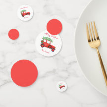 Feriado de Carro Vermelho Natal